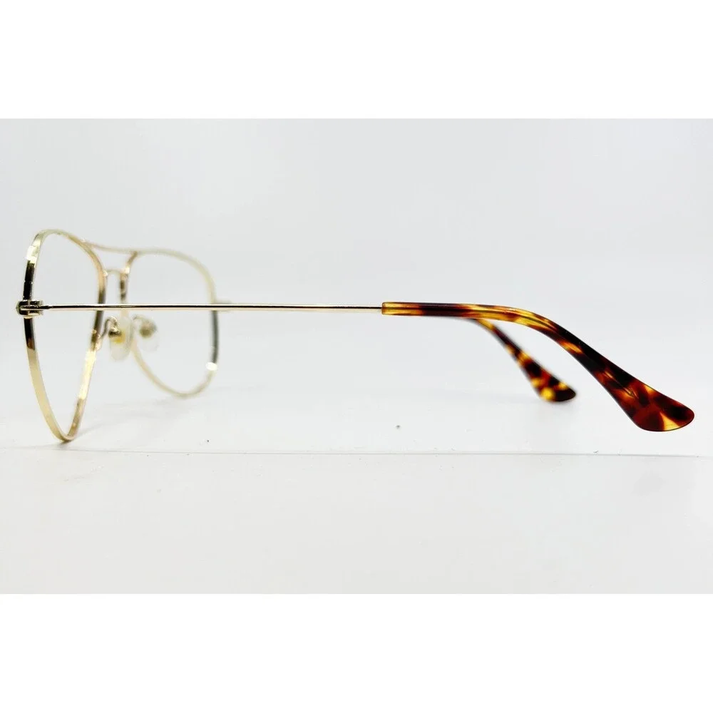 Magnus Eyeglass Frames Unisex Gold Aviator 33-M7576 58-14-140